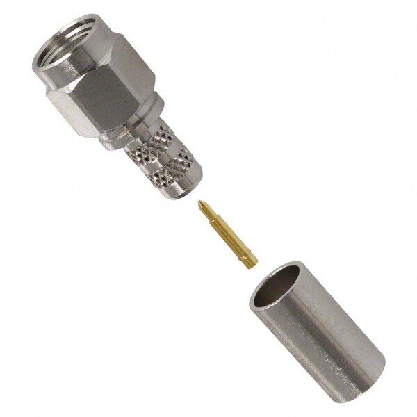 SMA Male Coax Connector Components, Threaded Straight Plug for RG-58, RG-141, RG-303, LMR-195 Cbls
